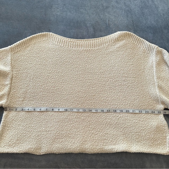 Anthropologie Ronita Sweater Tee Ivory Size M - Picture 15 of 15